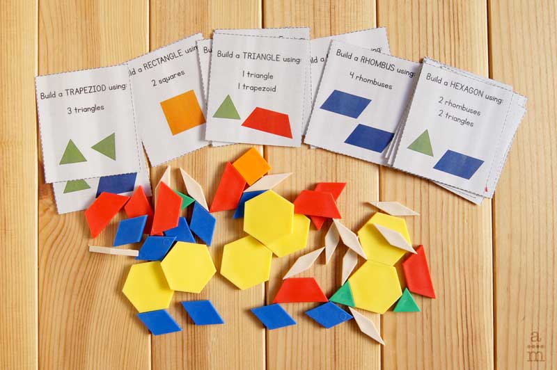 Construcciones con bloques geométricos - Aprendiendo matemáticas