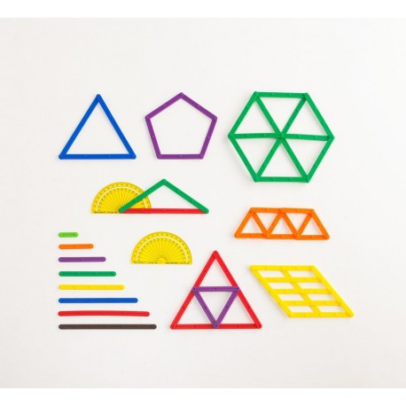 Geostix - Set de construcción y geometría con varillas