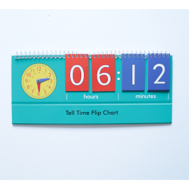 Reloj con tarjetas abatibles