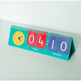 Reloj con tarjetas abatibles (grande)