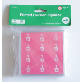 Fracciones cuadradas 51 ud