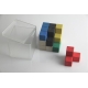 Cubo Soma de madera reciclada de colores