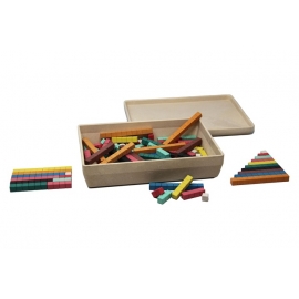 Regletas numéricas con unidades marcadas RE-Wood® (126 uds.)
