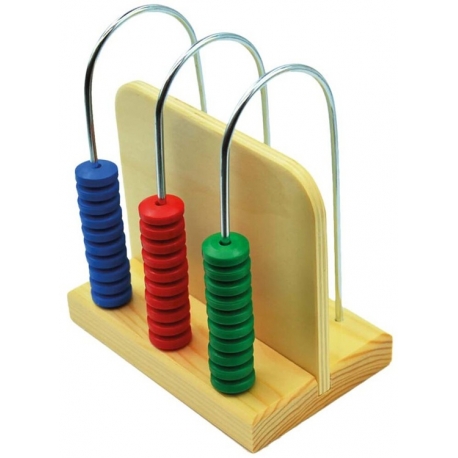 Ábaco vertical con 3 columnas cerradas