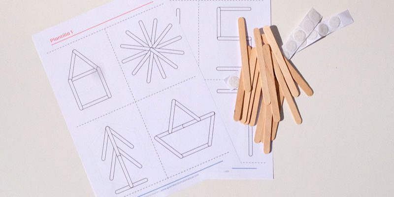 geometria con palitos de helado